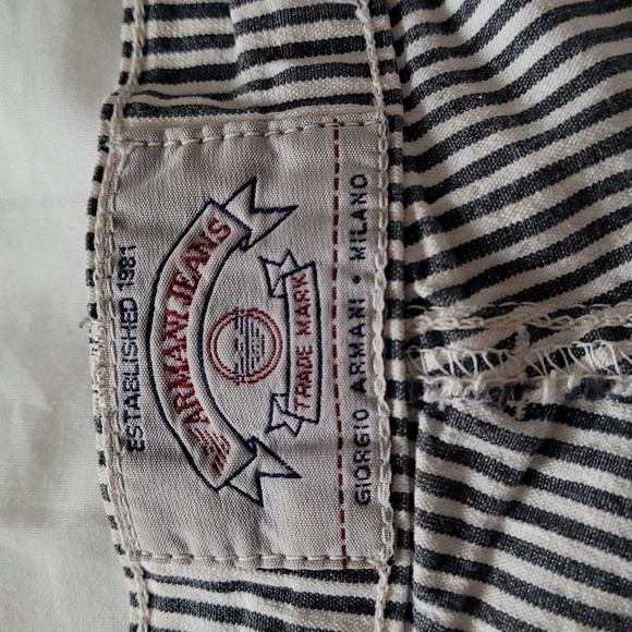 Armani ultra high waisted striped jeans - Picture 4 of 6